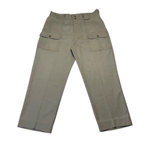 TILLEY Endurables Mens Cargo Flat Front Safari Type Pants Size 36 Beige